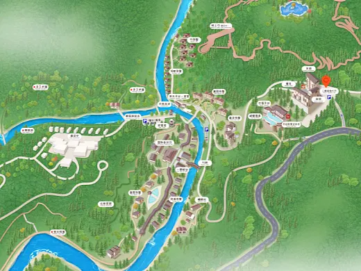 樟树结合景区手绘地图智慧导览和720全景技术，可以让景区更加“动”起来，为游客提供更加身临其境的导览体验。